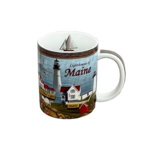 Cape Shore Maine Lighthouse Coffee Mug Cup 5 Different Lighthouses